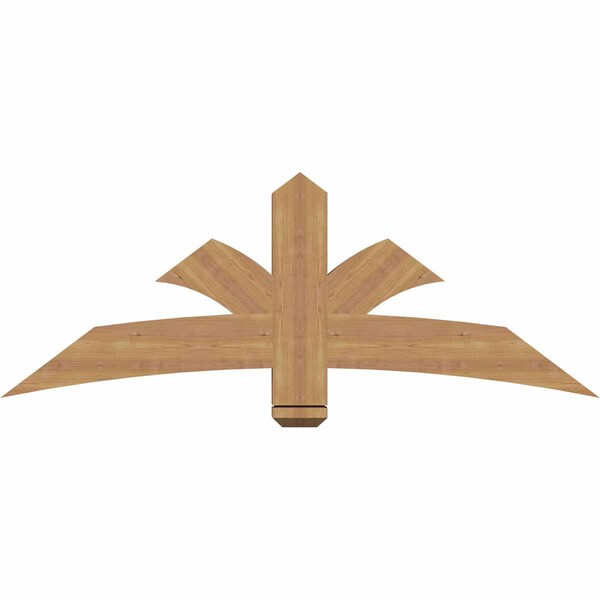 Ekena Millwork Davenport Timber Gable Bracket, Western Red Cedar, 60"W x 22"H x 3 1/2"D x 5 1/2"F, 9/12 Pitch GBW060X22X0406DAV00SWR - main